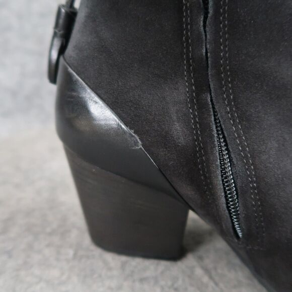 Paul Green Shoes Womens 7.5 Bootie Jada Tassel Black Leather Water Resistant Zip - Picture 12 of 16